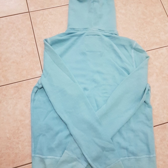 Women's Hollister Light Blue Hooded Jacket - Picture 2 of 2
